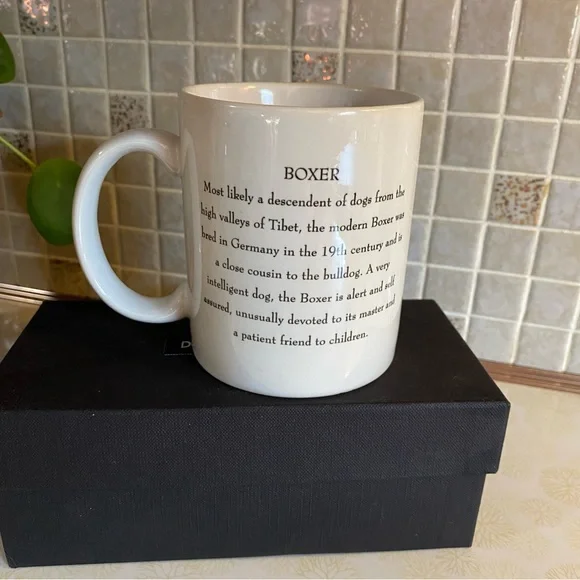 Vintage Boxer dog 1994 coffee mug cup - Picture 2 of 5